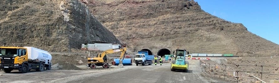 Imagen de archivo de la obra de la carretera