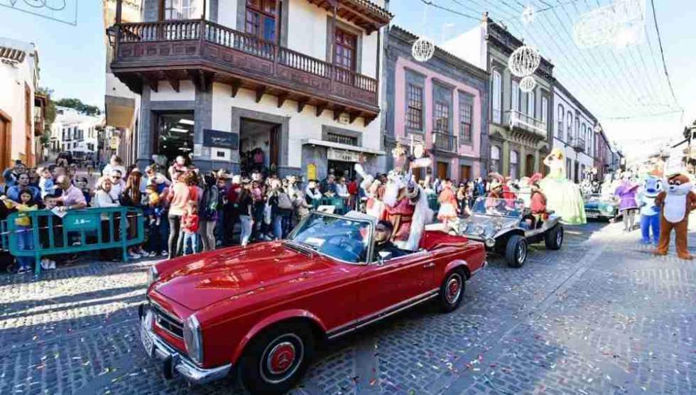 Imagen de archivo de la llegada de los Reyes Magos a Teror