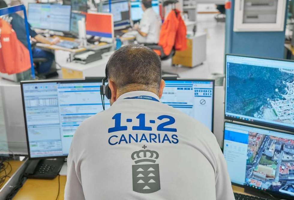 Sala operativa del 1-1-2 Canarias
