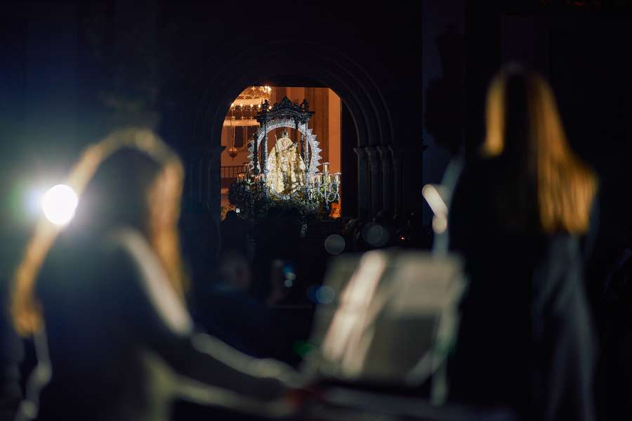 Imagen de la Virgen de Candelaria en la villa de Moya