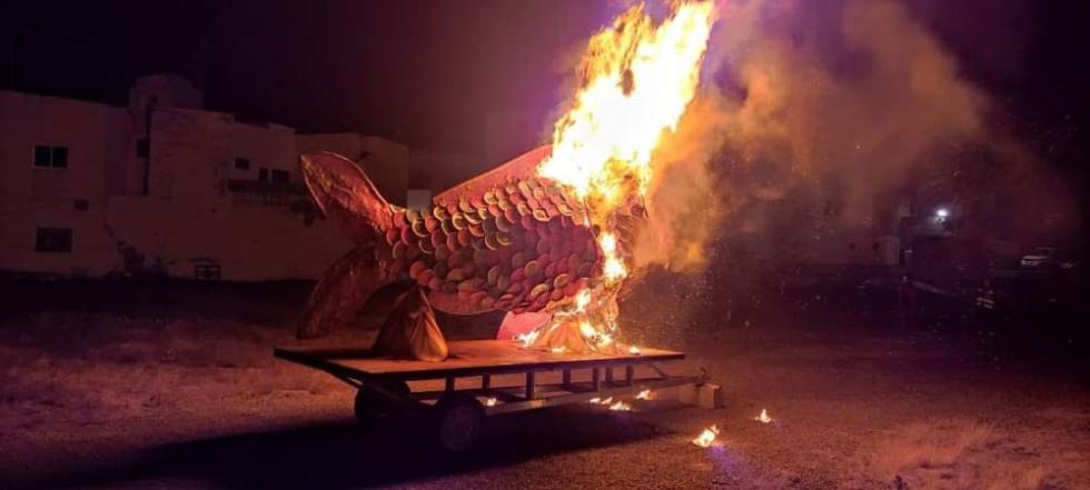 Quema del Besugo en La Aldea