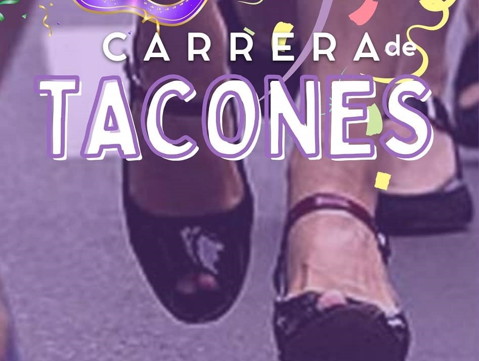 Carrera de tacones en La Aldea