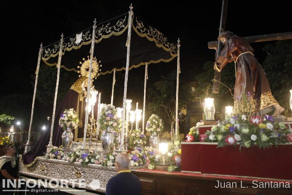 La emotiva procesión del Encuentro en Gáldar (fotos y vídeo)