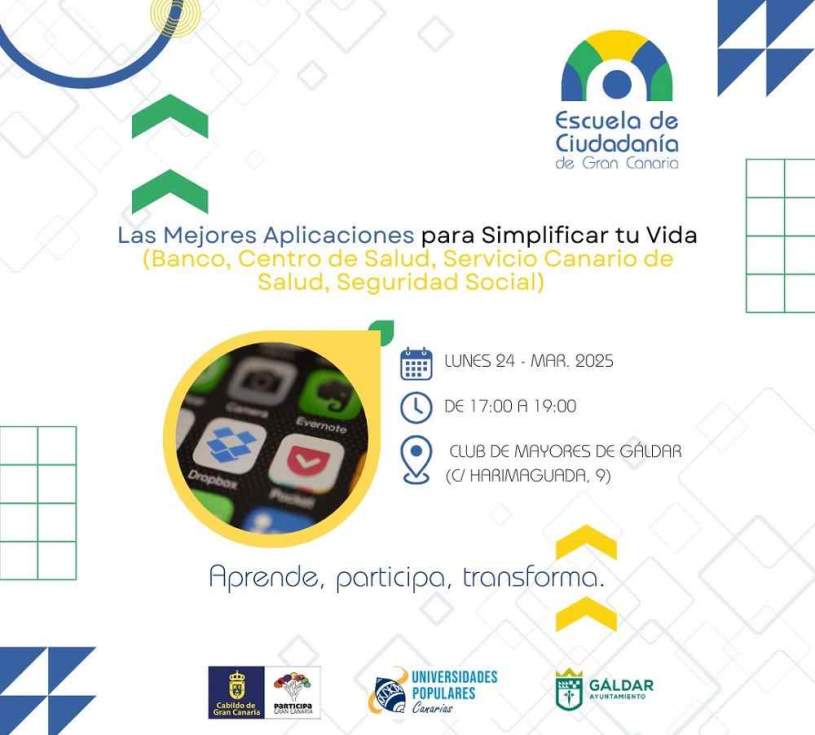 Cartel del taller de la Escuela de Ciudadanía de Gran Canaria