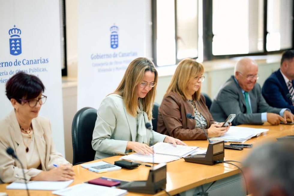 Mesa del transporte terrestre de Canarias