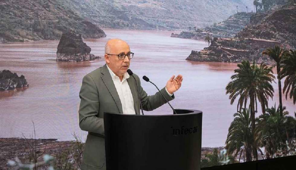 Antonio Morales, durante la rueda de prensa.