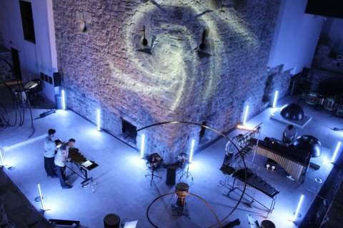 Imagen del espect&aacute;culo 'Forja del Viento', en el Castillo de la Luz