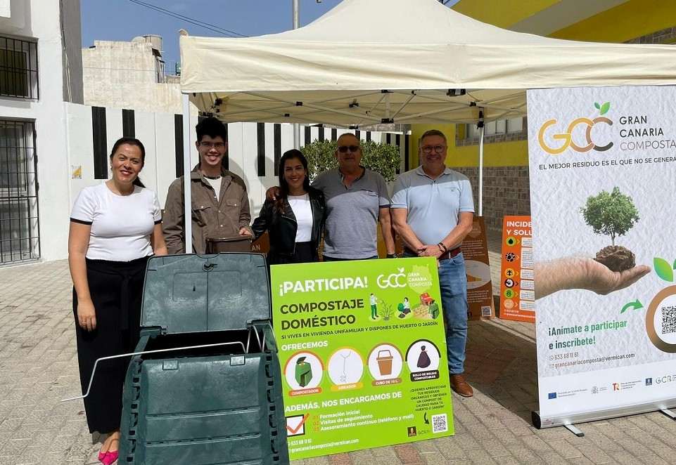Los centros educativos de La Aldea de San Nicolás se suman a la campaña ‘Gran Canaria Composta’