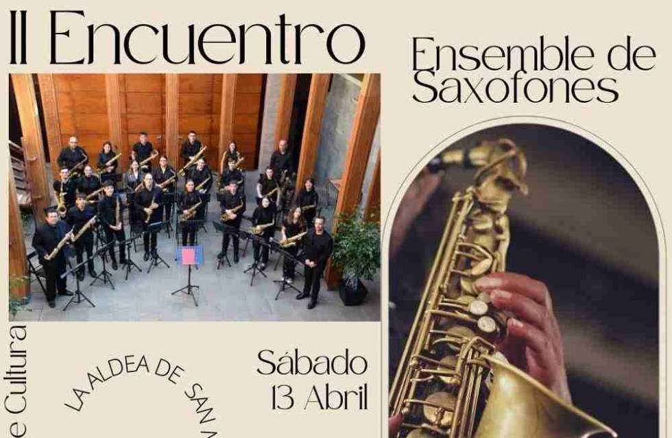 La Aldea II encuentro saxofones
