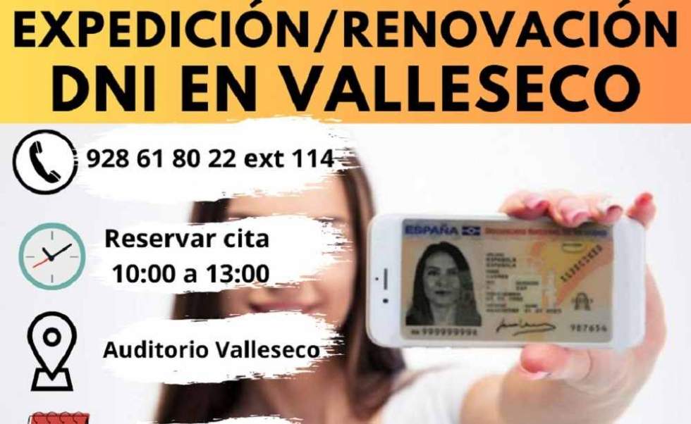 La población de Valleseco podrá renovar su DNI sin ir a la ciudad