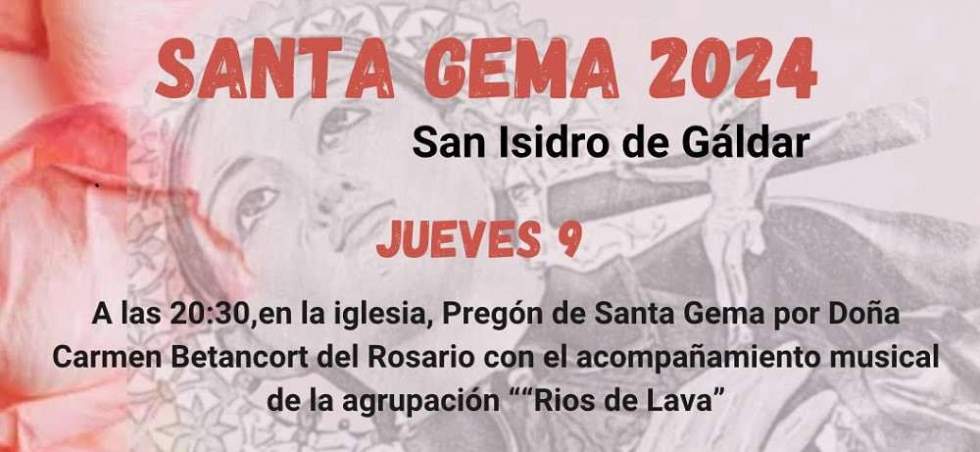 San Isidro de Gáldar celebra esta semana la fiesta religiosa en honor a Santa Gema