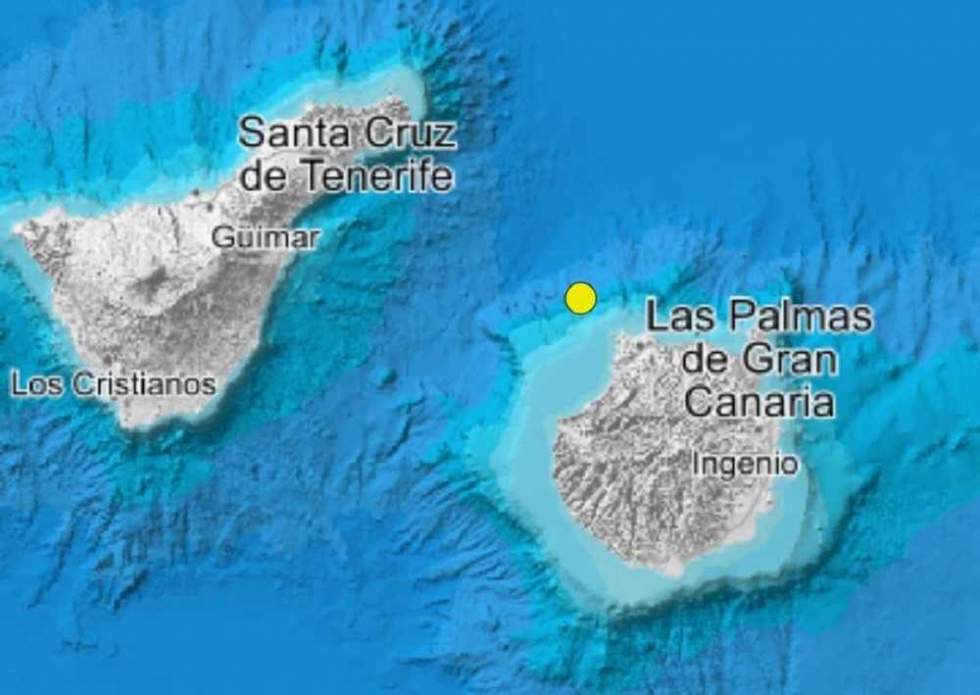 Mapa del temblor sísmico