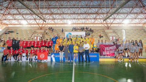 Podio balonmano femenino