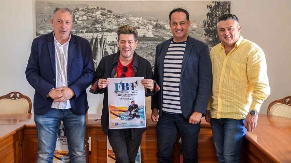 Alexis Hernández, Santiago Auserón, Serafín Sánchez y Sebastián Gil