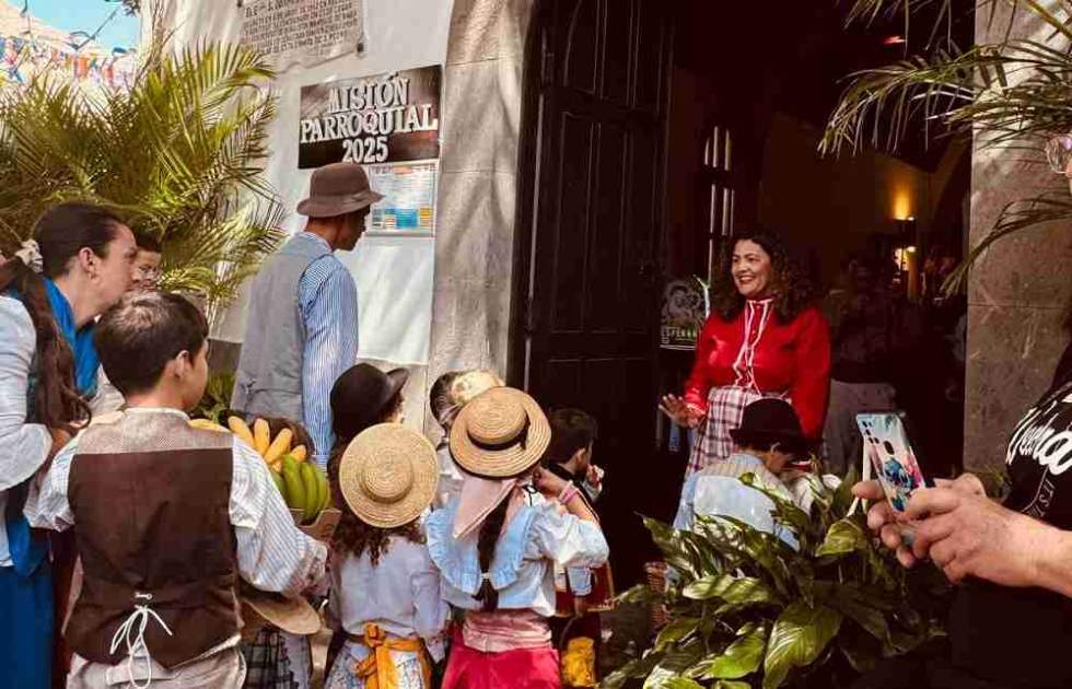Romería escolar en El Valle de Agaete
