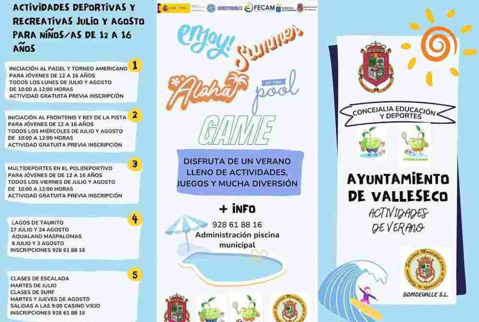 Actividades de verano en Valleseco