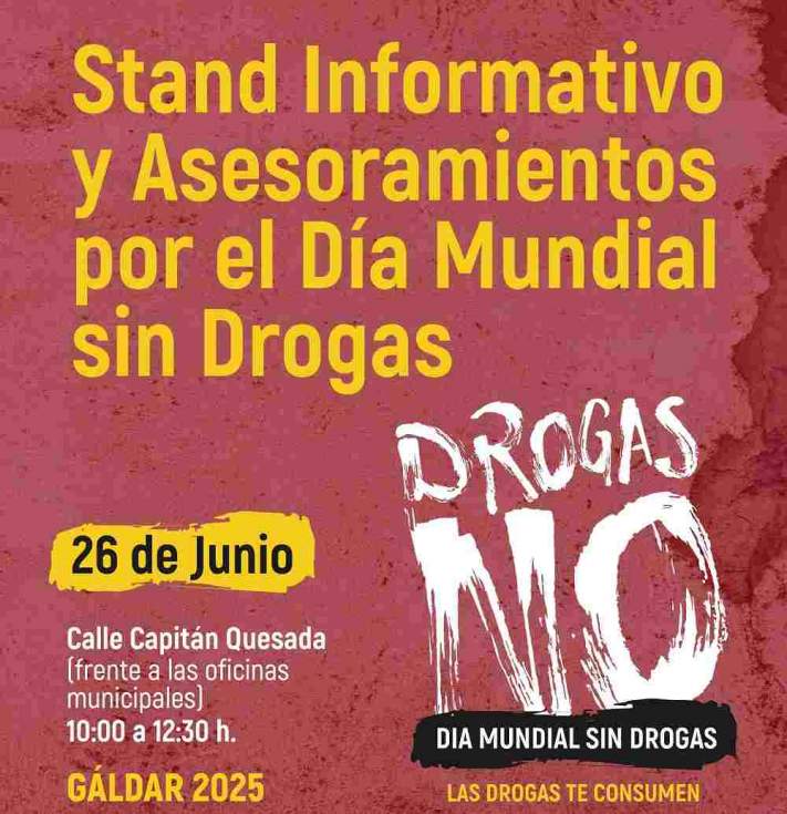 Cartel Día Mundial sin Drogas