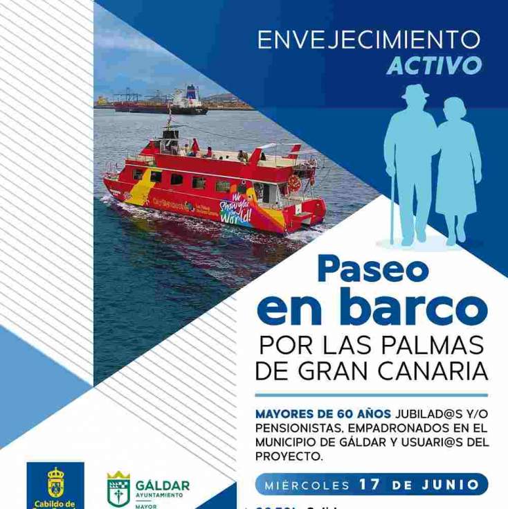Cartel Paseo en barco