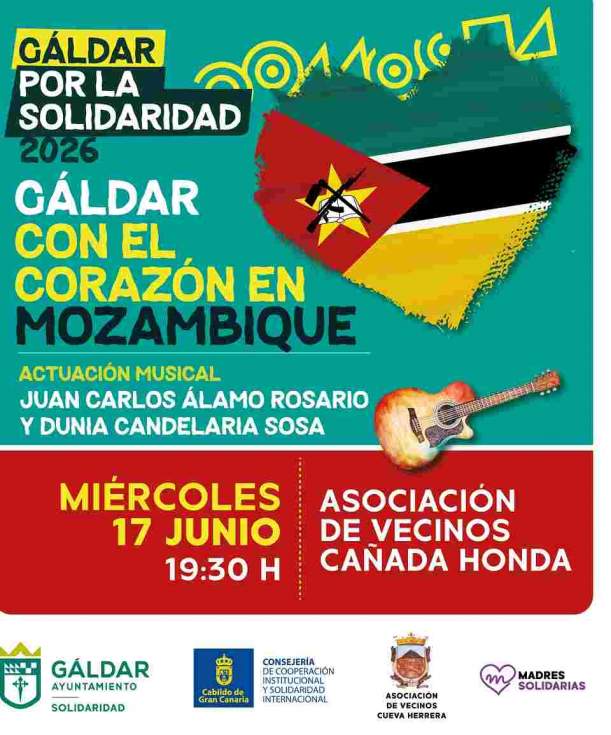 Gáldar organiza una nueva gala solidaria en Cañada Honda para apoyar proyectos educativos en Mozambique
