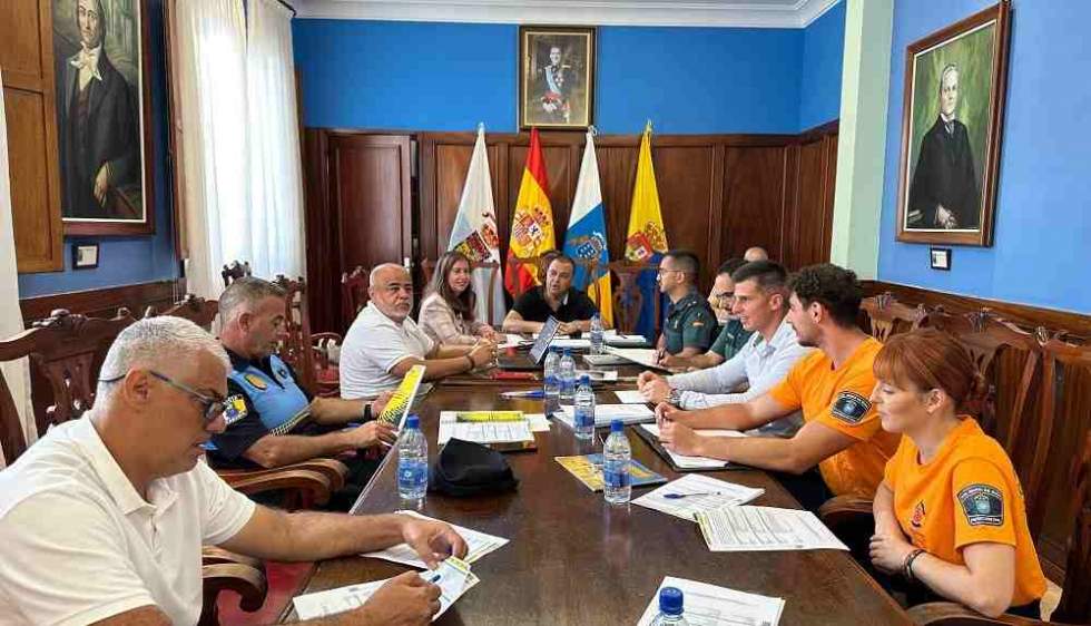 Junta Local de Seguridad celebrada hoy en el salón de plenos de las Casas Consistoriales