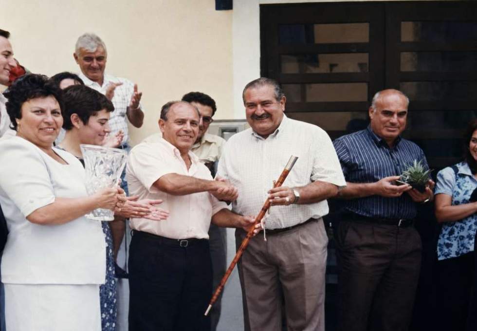 El bastón de mando que el Ayuntamiento de Gáldar entregó a Caleta Arriba