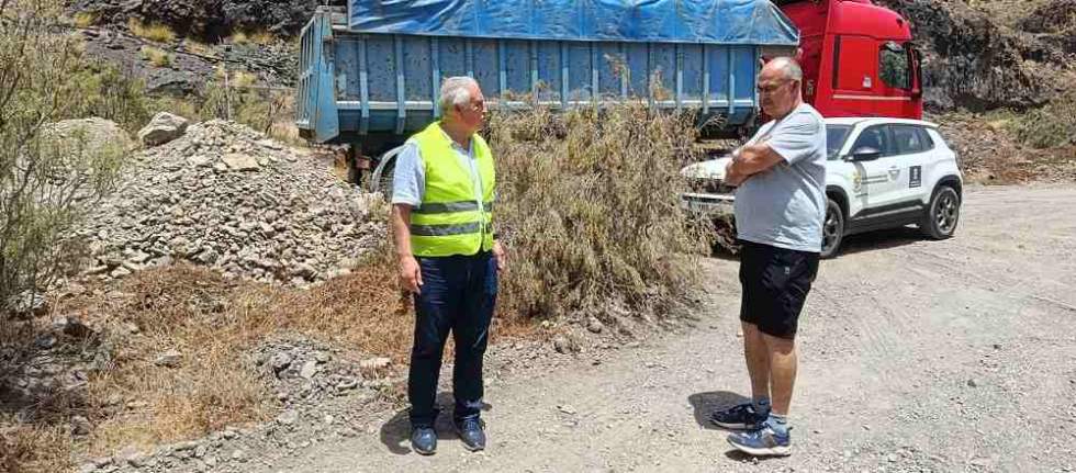 La Aldea de San Nicolás impulsa la reparación de la pista de acceso hasta la Playa de Tasartico