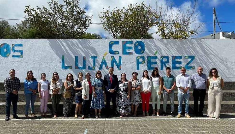 Un momento del acto de Inauguración del Curso Escolar en el CEO Luján Pérez