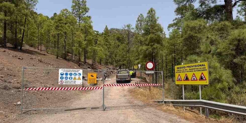 Trabajos en la pista forestal