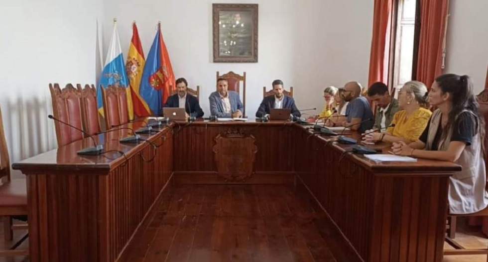 Imageen de un pleno en Agaete