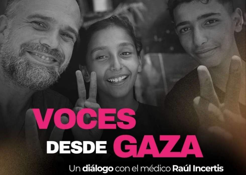 Presidencia organiza 'Voces desde Gaza: un diálogo con Raúl Incertis’, el médico que trabajó como voluntario en la Franja