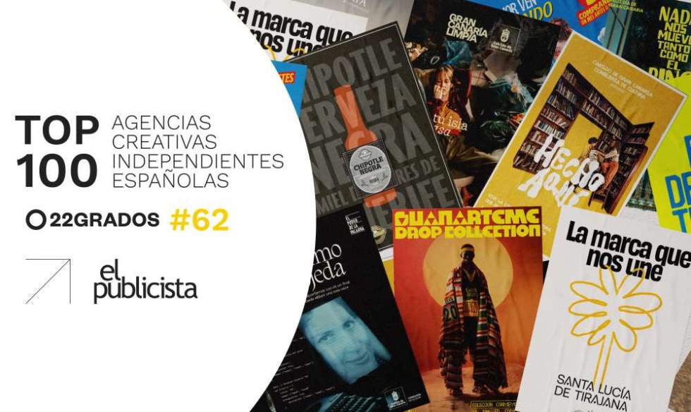 22GRADOS asciende al puesto 62 en el ranking nacional de agencias creativas independientes de El Publicista