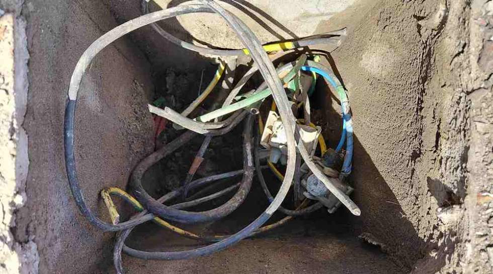 Cableado afectado en Ba&ntilde;aderos