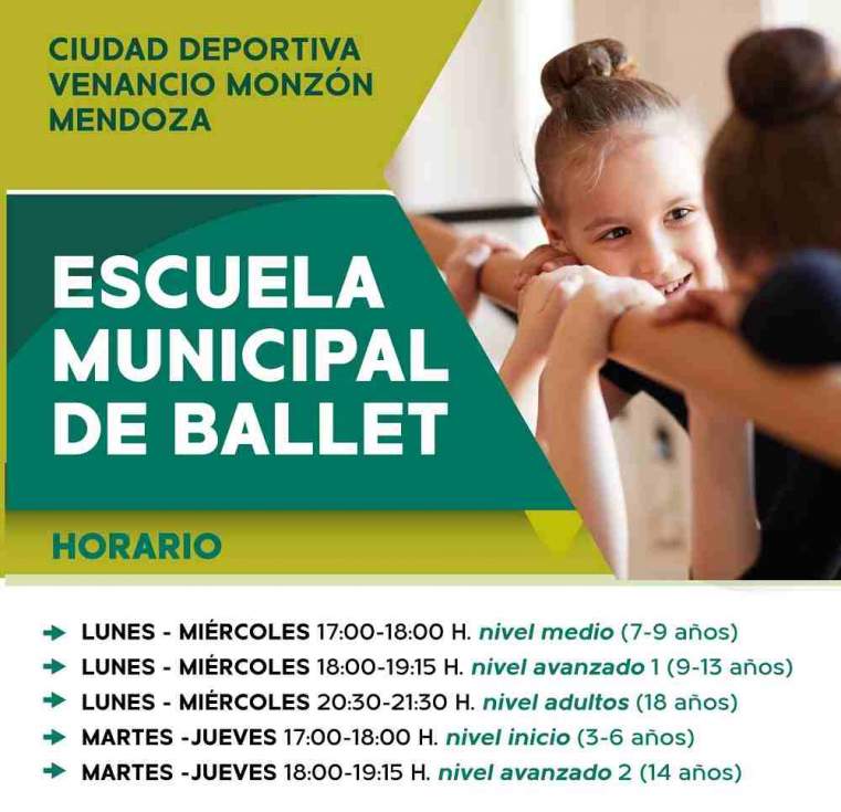 Cartel Escuela Municipal de Ballet