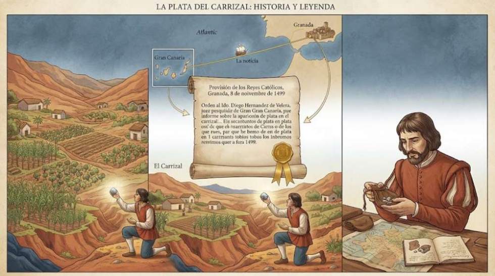 La plata fantasma de Carrizal: cuando un rumor llegó hasta los Reyes Católicos