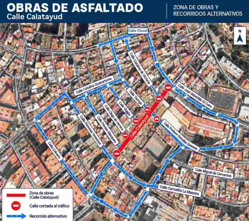Plano de asfaltados de la pr&oacute;xima semana en La Monta&ntilde;a
