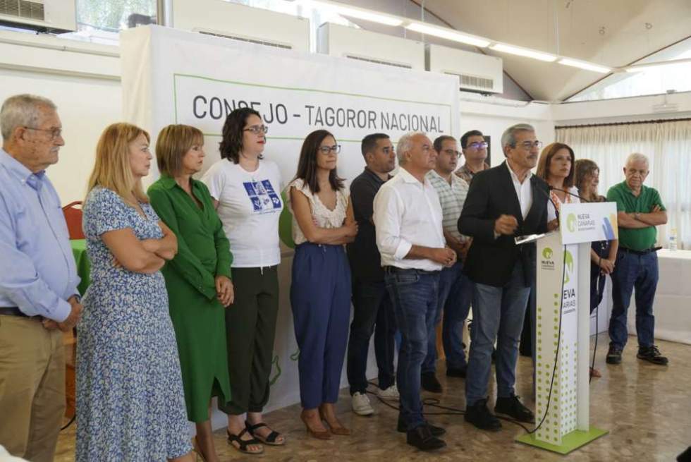 Imagen de la rueda de prensa tras en Consejo Político Nacional del 9 de noviembre