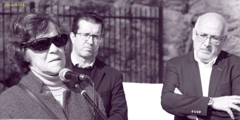 Pino Sosa, presidenta AMHA, Juan Jes&uacute;s Facundo, alcalde de Arucas y Antonio Morales, presidente del Cabildo