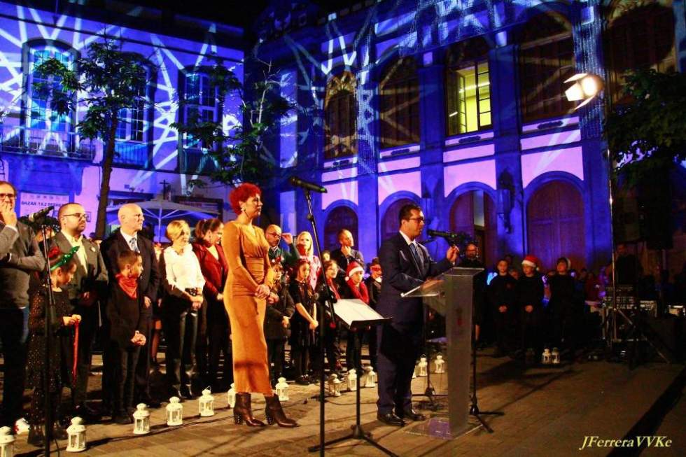 Encendido del alumbrado navide&ntilde;o en Arucas. 2022