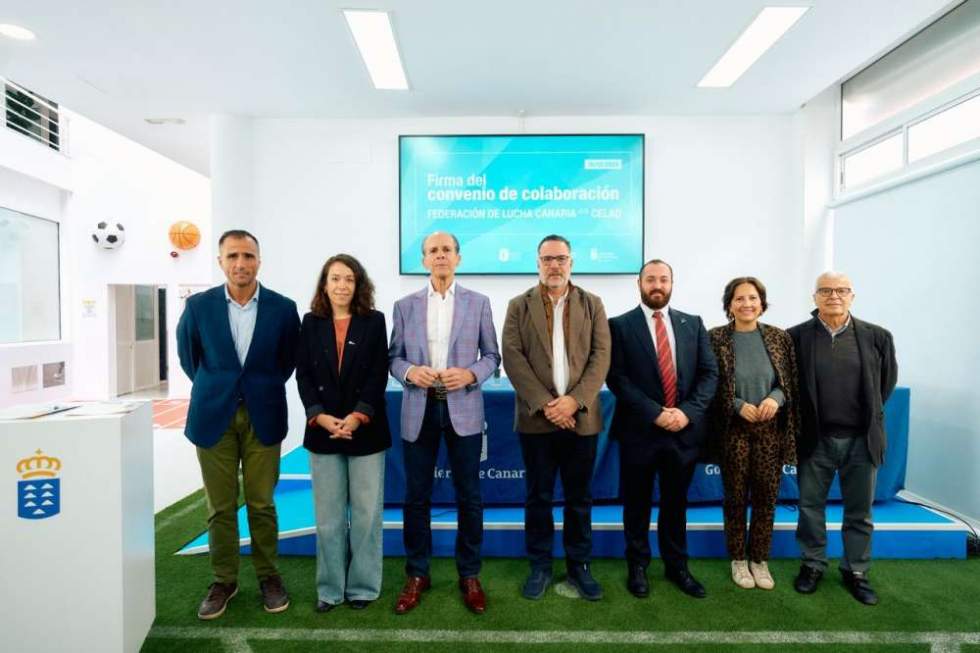 Canarias refuerza su lucha contra el dopaje con la firma de un convenio de colaboración entre la Federación de Lucha Canaria y la CELAD