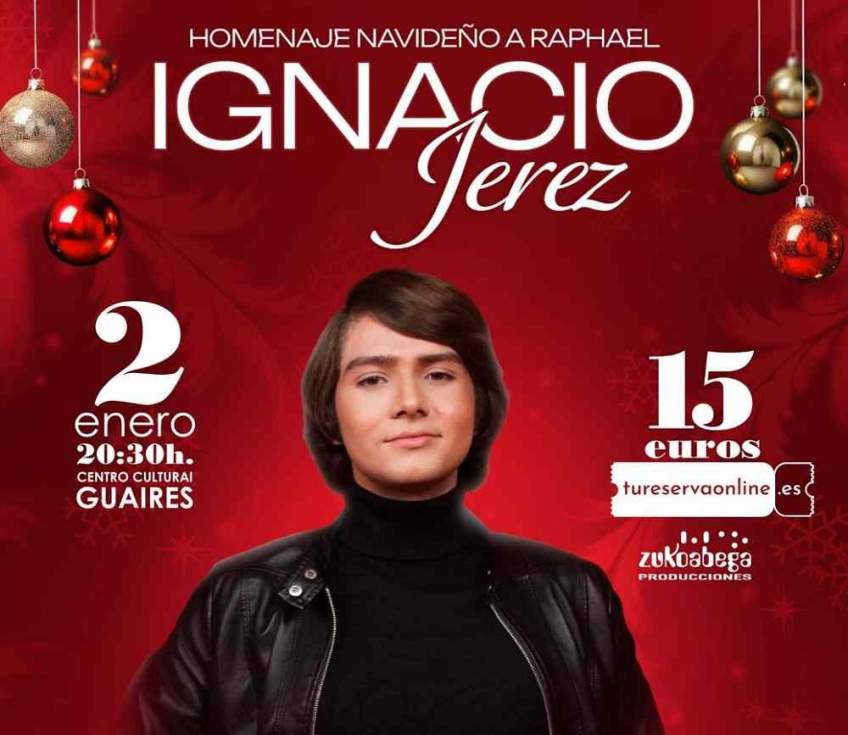 Gáldar rinde homenaje navideño a Raphael con la actuación de Ignacio Jerez