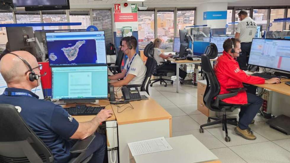 Más de 2200 incidentes gestiona el 112 Canarias durante tres días por el paso de la borrasca Emilia en Canarias
