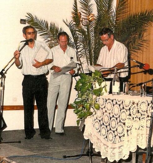 Los últimos tres presidentes, Anselmo Martín Medina, Francisco Godoy Medina y Juán R. Martín Medina.