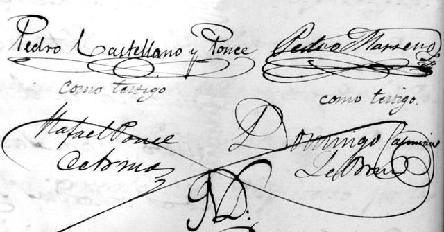 Firmas del Alcalde comprador y testigos