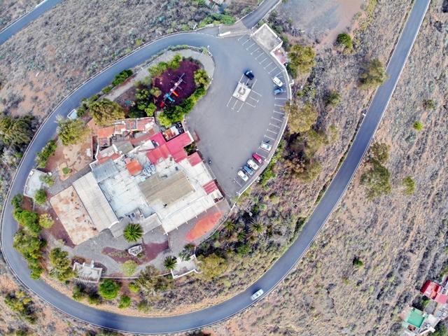 Vista aérea de la Montaña de Arucas