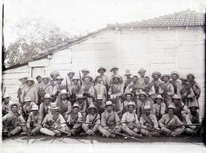 Soldados en la Guerra de Cuba