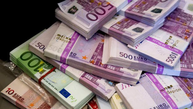 billetes de euro 0 1