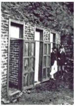 Primer balneario, principios del siglo XX. las tres tinas.