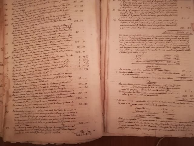 Libro de cuentas de la iglesia parroquial de Agaete, cuentas del siglo XVIII y XIX.
