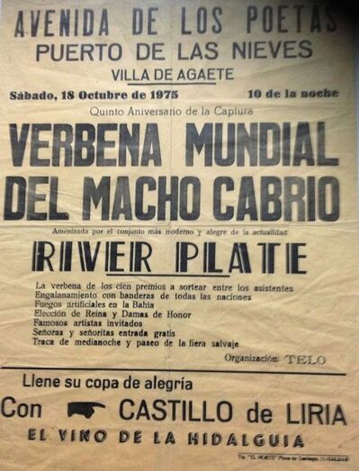 Cartel anunciador de 1975