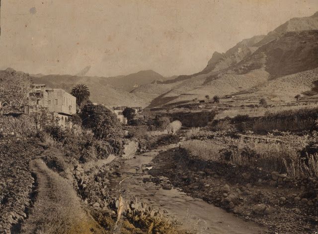 Cauce del barranco antes del temporal de  1986